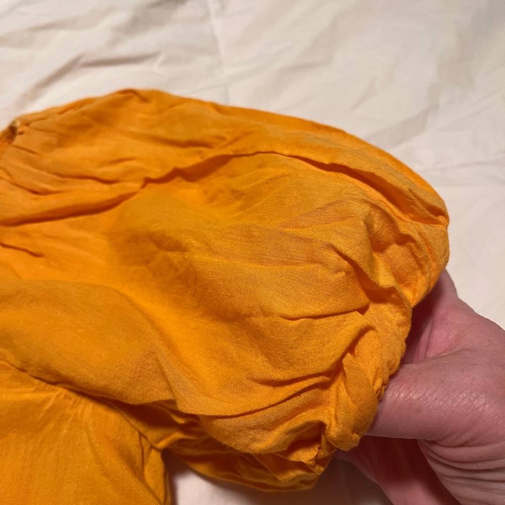 Maeve by Anthropologie Puff Sleeve XX-Small Blouse in dandelion Yellow - Picture 3 of 9